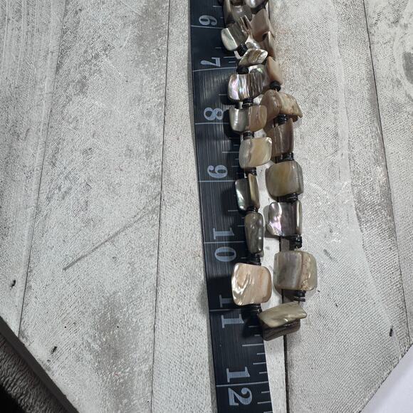 Abalone Mother of Pearl Heishi Necklace – Southwestern Boho Navajo Style - Picture 10 of 12